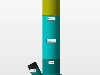 BUILD A CUSTOM BONG - MIDDLE PART - STRAIGHT TUBE 3D print model