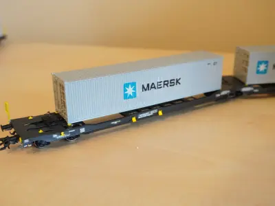 Pre supported H0 1 87 scale 40ft container 3D print model