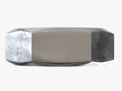 Metal nut big 3D model