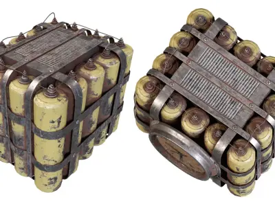 Dynamite 1 Low-poly 3D model