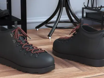 Walking Boots 3D model