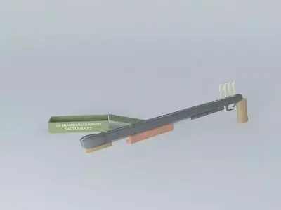 Pump-action Dartgun Free 3D model