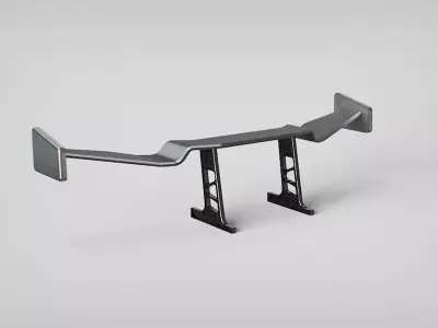 Spoiler combo sedan rear tuning 3D model