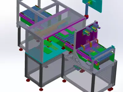 LCD panel AOI inspection machine 3D model