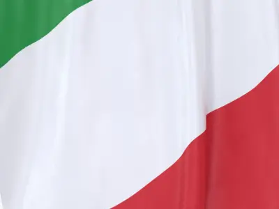  Italy Cloth Flag Wall Mount Animated 