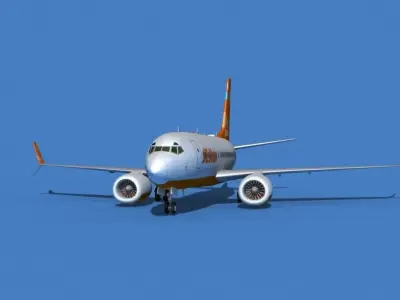 Boeing 737 MAX 7 Jeju Air 3D model