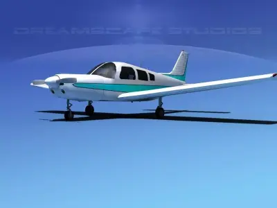 Piper Warrior II 3D model purchase