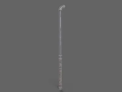 PBR Pipe Weapon V1f Low-poly 3D model