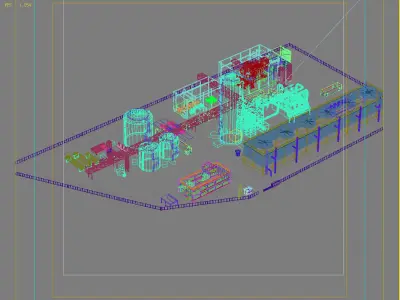 Industry Building 3D model
