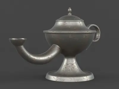 Arabic Oil Lamp 3D model