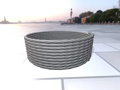 Power cable reel 1 - Object 069 Low-poly 3D model