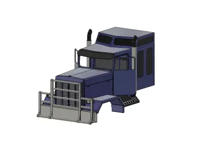  TRUCK MIT GROSSER SCHLAFKABINE RC TAMIYA MODELLBAU 3D print model