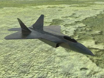 F 22 Raptor 3D print model
