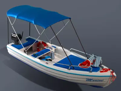 Leisure boat 3D model