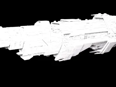 Marathon Class Heavy Cruiser 3D model