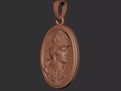 Athena Pendant Printable 3D print model