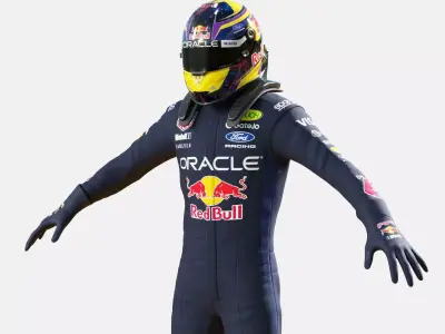 F1 Red Bull Racing Suits 2026 3D model