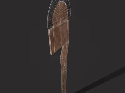 Shovel Version Two Low-poly 3D model