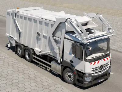 Mercedes Antos Garbage Rigged 3D model