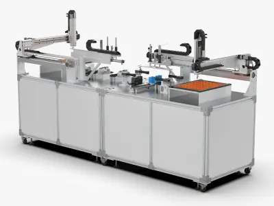 Automatic Network Port Test Line 3D model