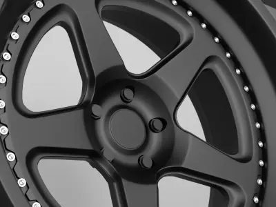 Brixton Forged tr05 Wheels Low-poly 3D model