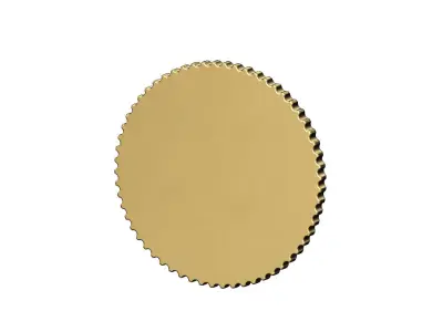 Notched sun relif coin 3D print model