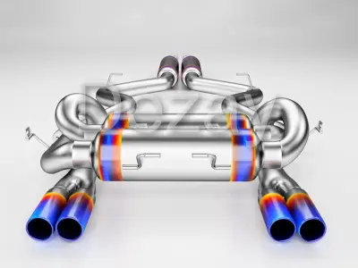 Tuning exhaust system car 3D model