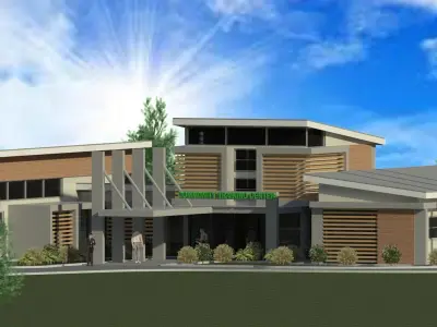 Training Centre Low-poly 3D model