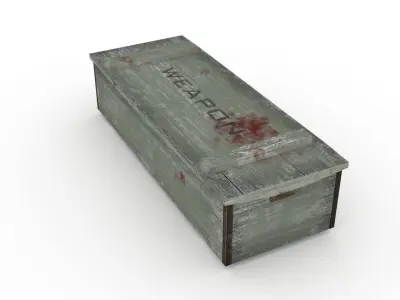 Army Box Military box Low-poly 3D model