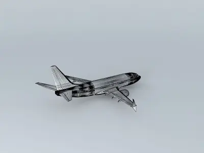 Template - Boeing 737 Max 7 Free 3D model