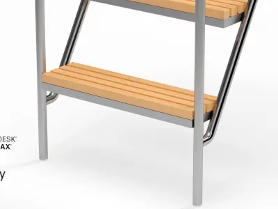 Stair Free 3D model