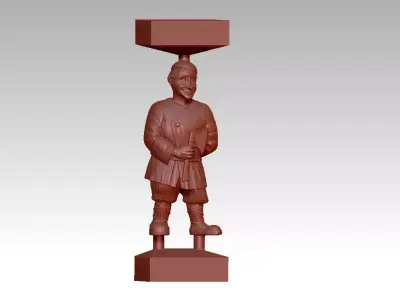 man salty sculpture 3D print model