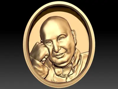 Guruji shukrana Pendant 3D print model