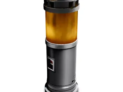 SciFi Futuristic Lamp Low-poly 3D model