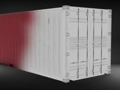 Shipping Container 20ft 3D model purchase