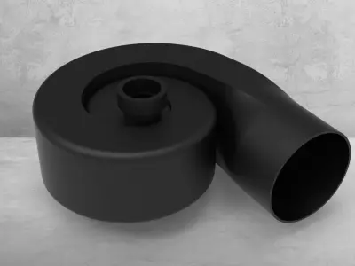 Engine Air Turbo Housing V6 Motor 3D model