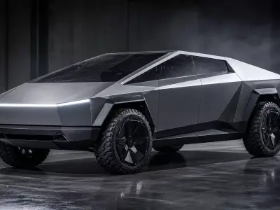 Futuristic Electric Pickup car 3D Printable STL Model Cyber SUV 3D print model