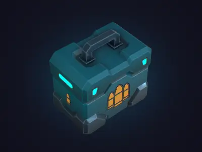 Stylized Ammo Box - Low Poly Game Ready Prop Low-poly 3D model
