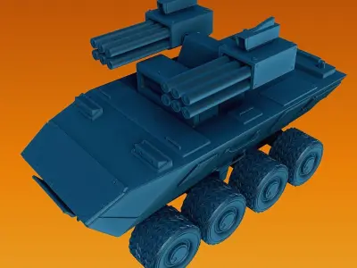 War vehicle for tabletop 3d print 3D print model