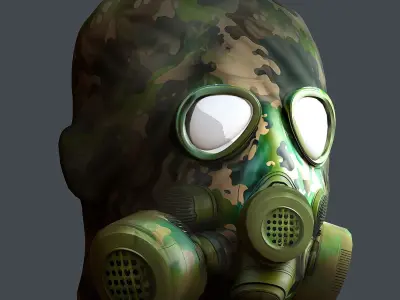 Helmet 3d model military combat Military Low-poly Low-poly 3D model 8