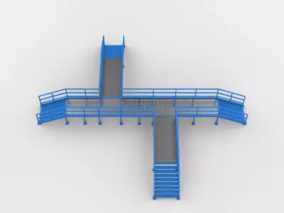 industrial metal platform 03 3D model