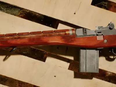 M14 Rifle Low-poly 3D model