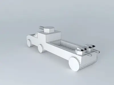 gunning truck Free 3D model