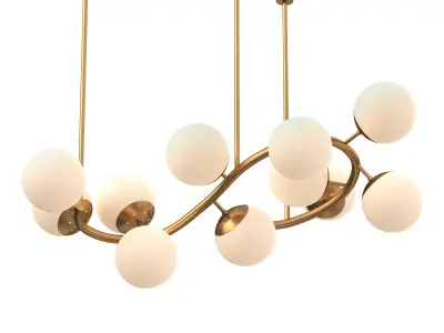 KEEFE CURVE CHANDELIER 3D model