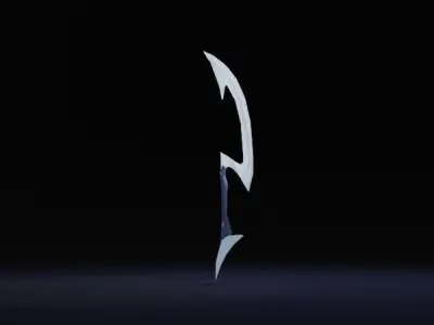 Moon fantasy sword RPG 3D model