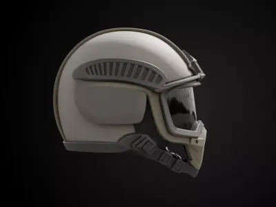 Stylized Desert Rebel Warrior Helmet - Nomad Guardian 3D print model