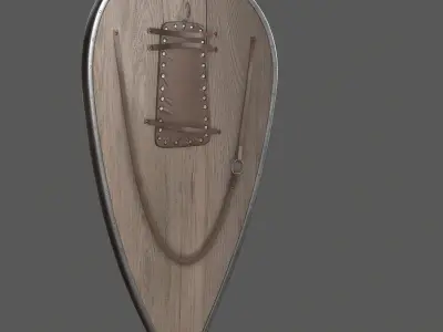 shield Low-poly 3D model