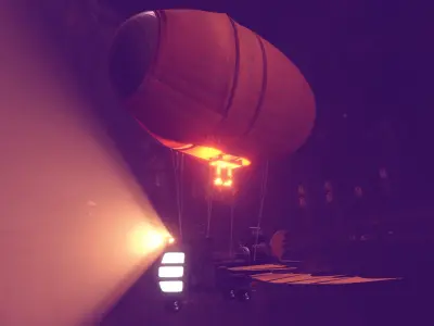air ship 3D model purchase