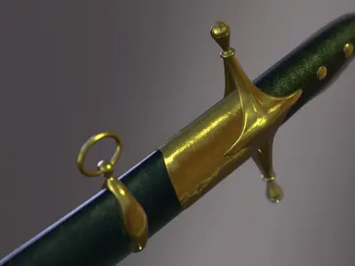 Saber two swords 3D model