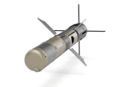 BGM 71F TOW Missile 3D model